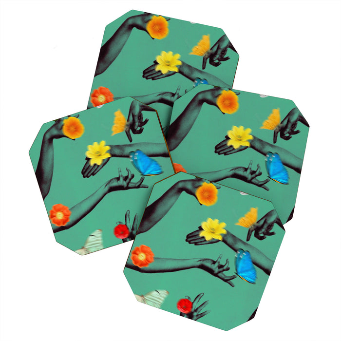 Jewels in Teal Coaster Gallery Image 1