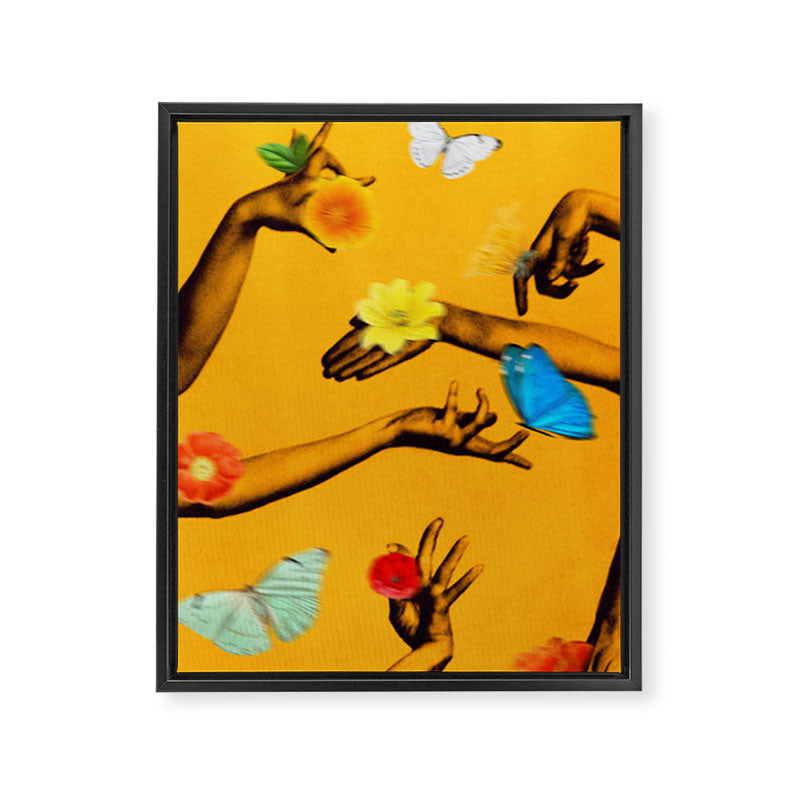 Jewels Marigold Framed Canvas Print Gallery Image 6