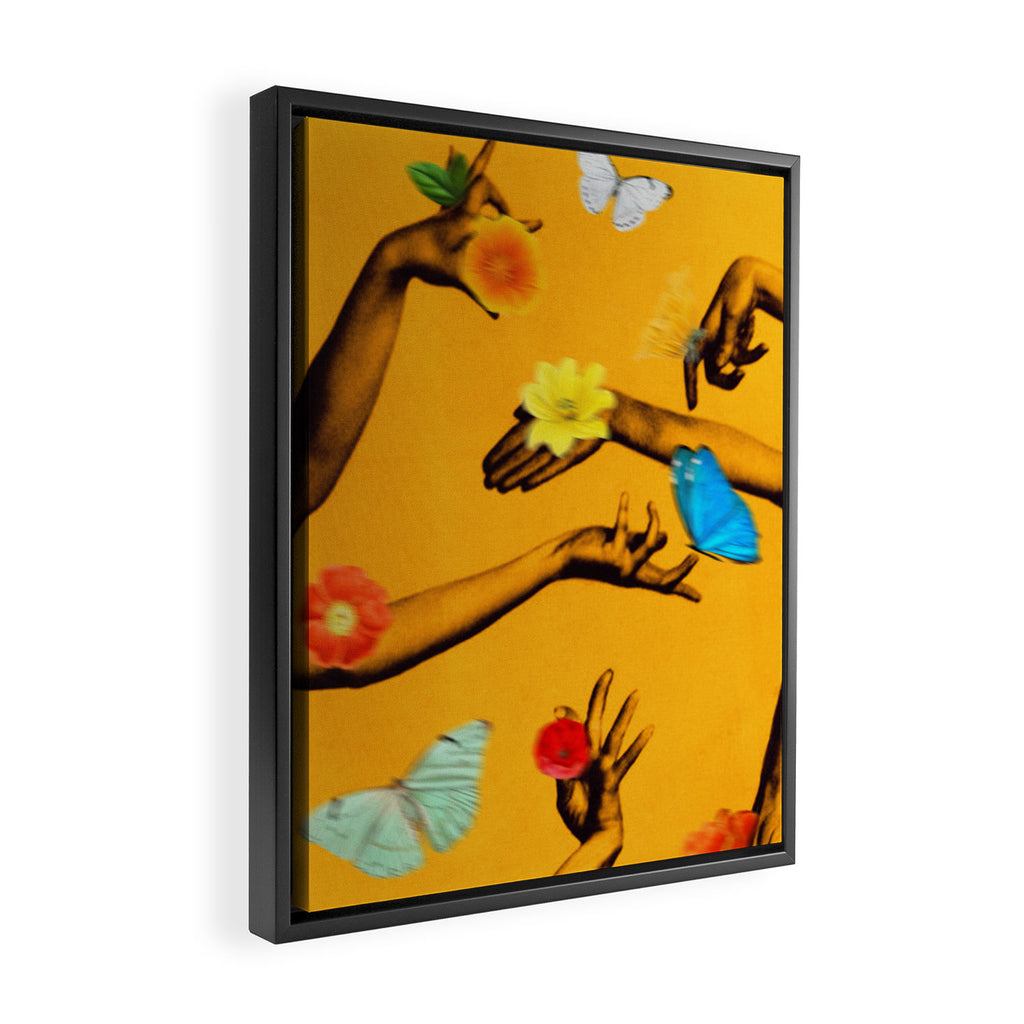 Jewels Marigold Framed Canvas Print Gallery Image 2