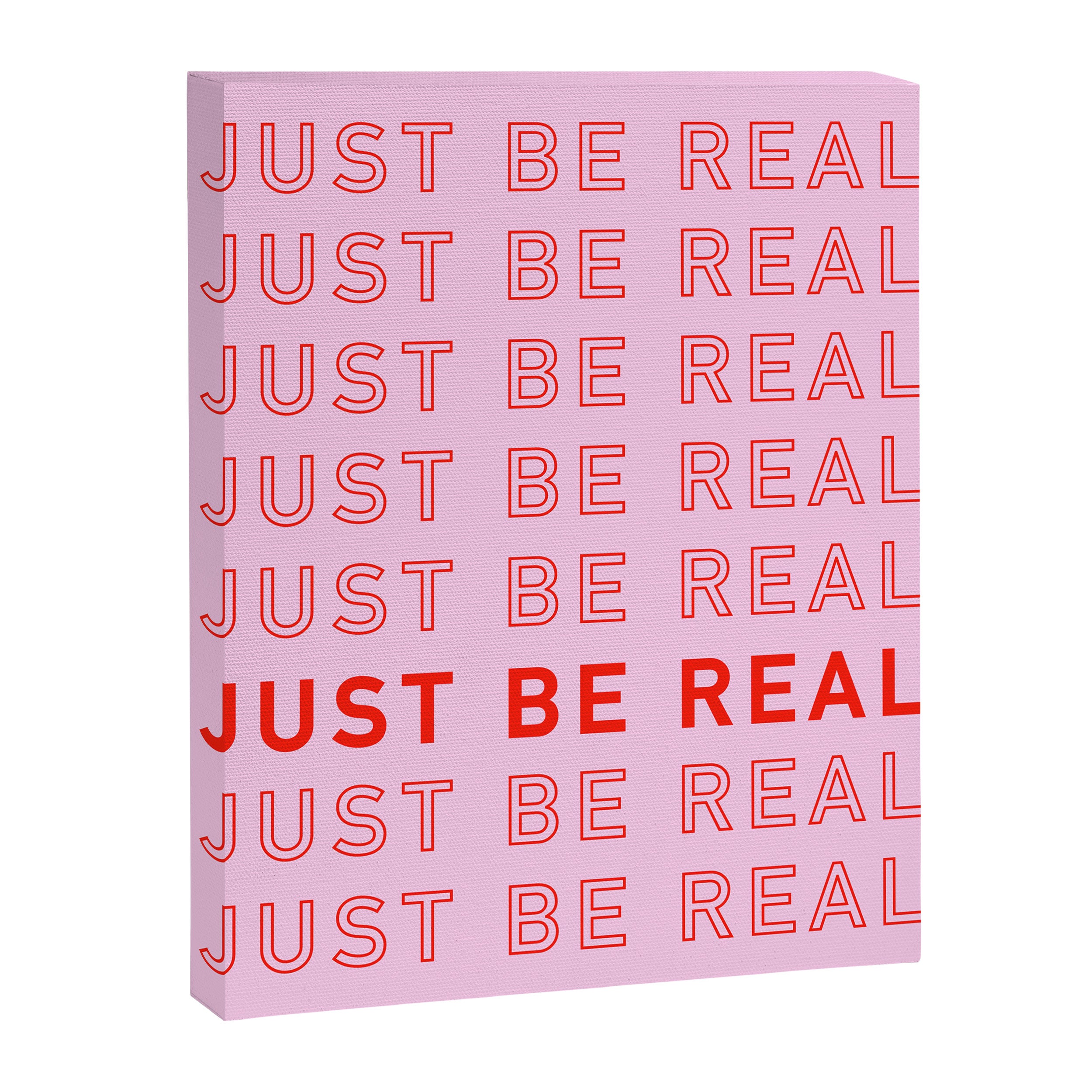 Just Be Real Canvas Print Gallery Image 6