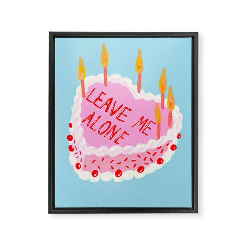 Leave Me Alone Framed Canvas Print Gallery Image 6