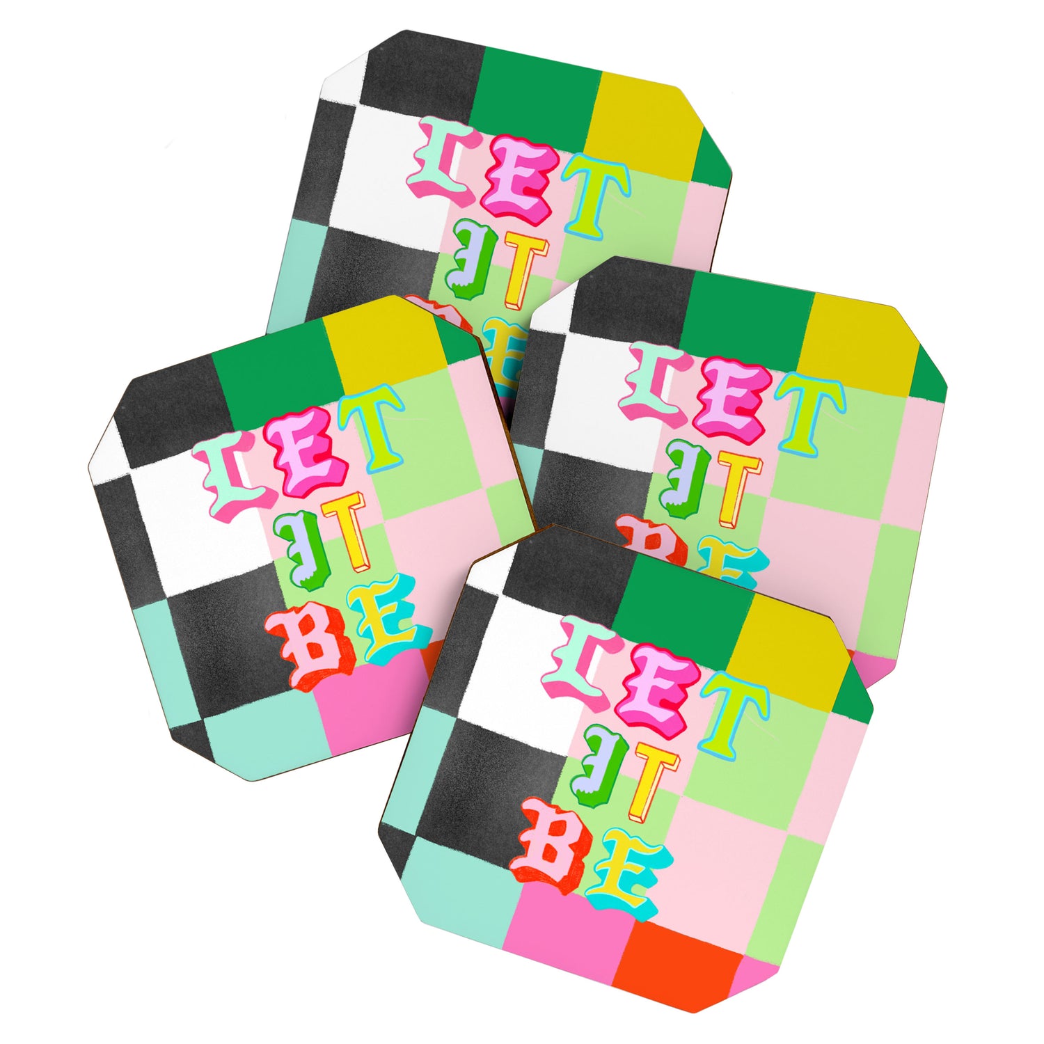 Let it Be Checker Coaster Gallery Image 1