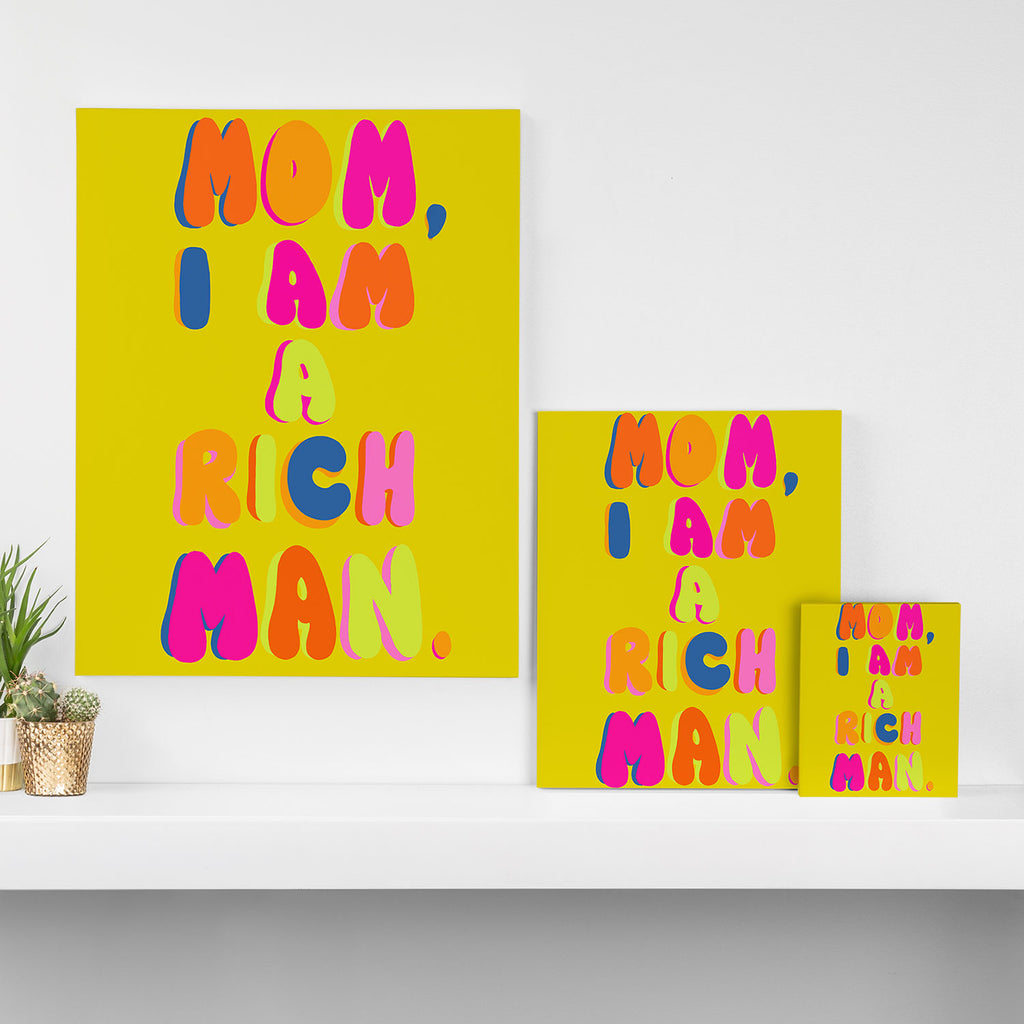 Mom, I Am A Rich Man Canvas Print Gallery Image 3