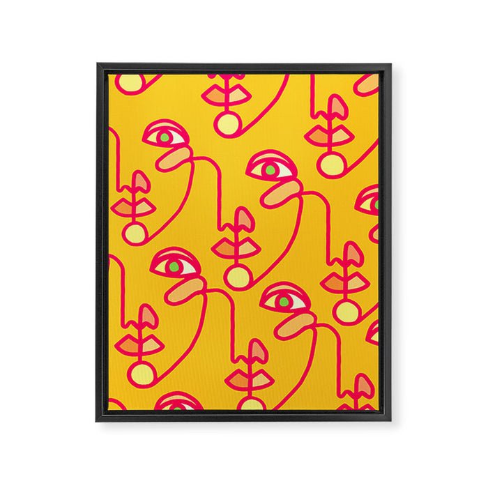 Multi Faced Pink Lemonade Framed Canvas Print Gallery Image 1