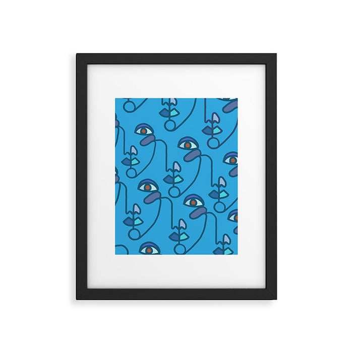 Multi Faced Sea Glass Framed Art Print Gallery Image 1