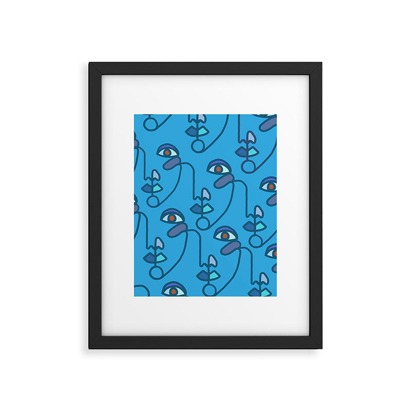 Multi Faced Sea Glass Framed Art Print Gallery Image 5