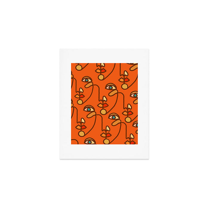 Multi Faced Sienna Art Print Gallery Image 1