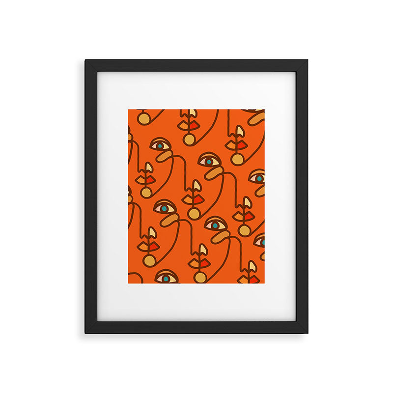 Multi Faced Sienna Framed Art Print Gallery Image 5