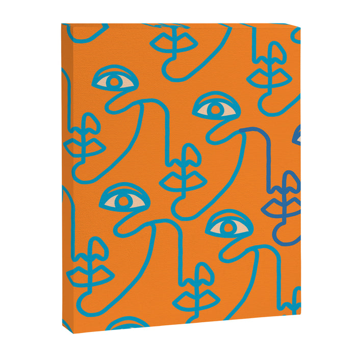 Multi Faced Tangerine Canvas Print Gallery Image 1