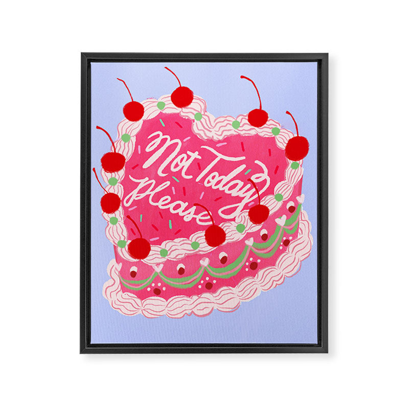 Not Today Please Framed Canvas Print Gallery Image 6