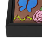 Simple Girl Inspired by PANTONE 17 1230 Mocha Mousse Framed Canvas Print Gallery Image 3
