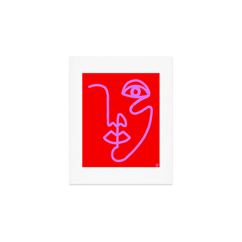 Two Faced Cherry Bomb Art Print Gallery Image 1