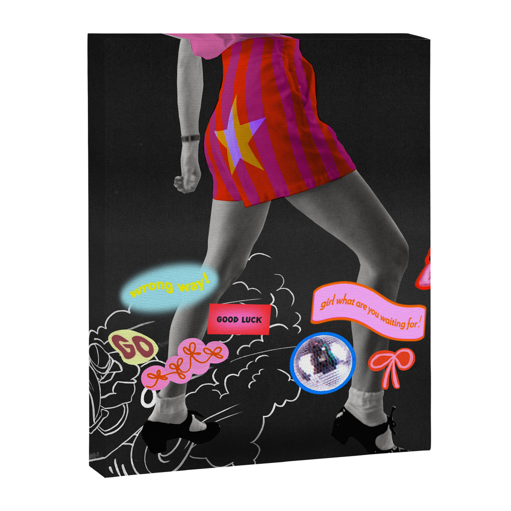 Vroom Vroom, Girl! Canvas Print Gallery Image 6