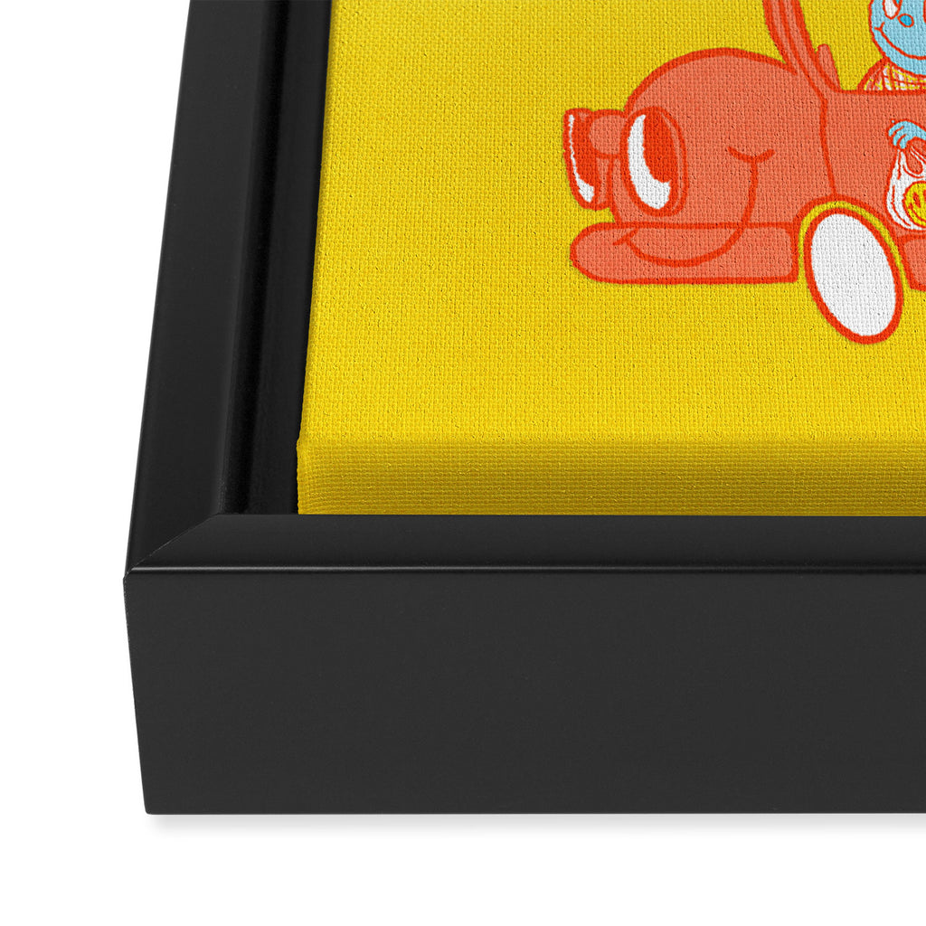 Wanna Get It Delivered? Framed Canvas Print Gallery Image 3