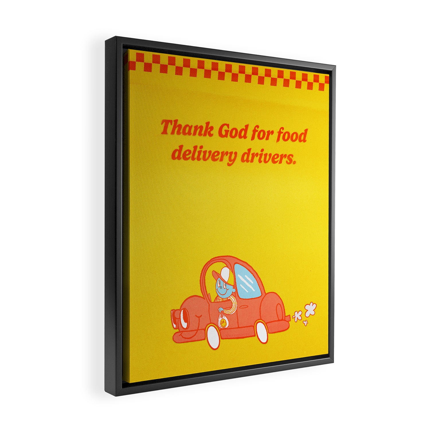Wanna Get It Delivered? Framed Canvas Print Gallery Image 2