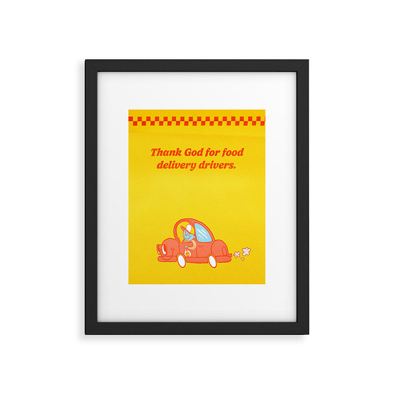Wanna Get It Delivered? Framed Art Print Gallery Image 5