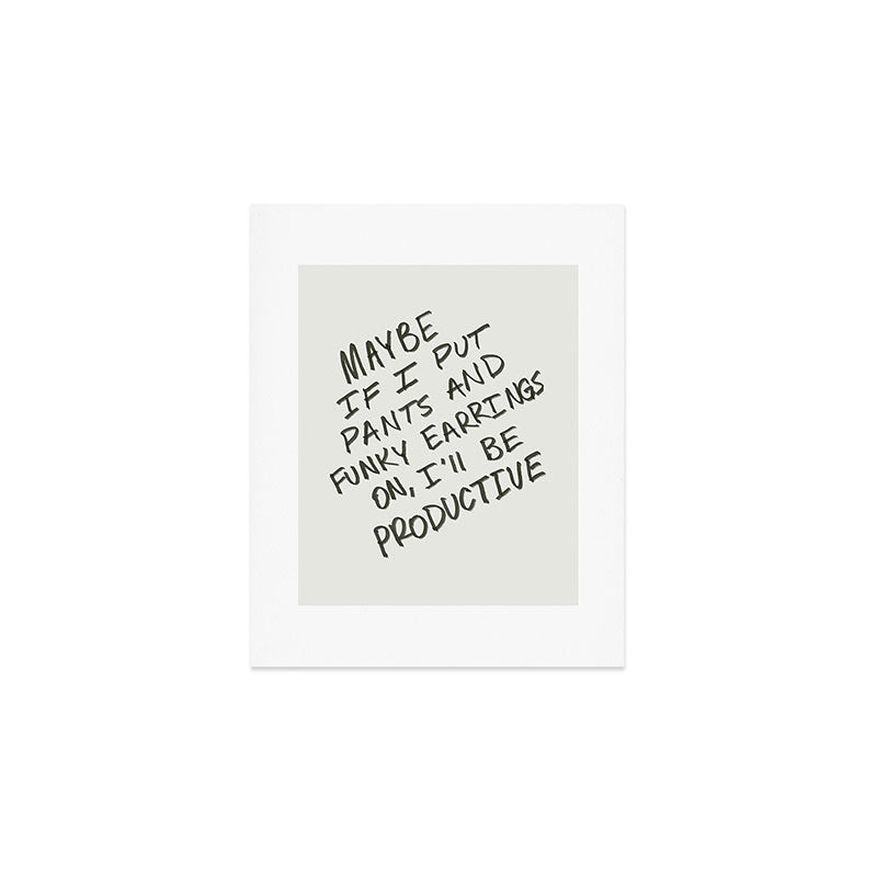 Working from Home Art Print Gallery Image 1