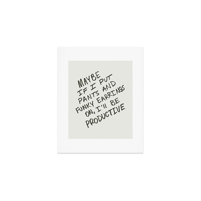 Working from Home Art Print Gallery Image 1