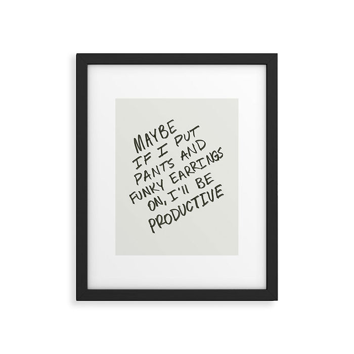 Working from Home Framed Art Print Gallery Image 1