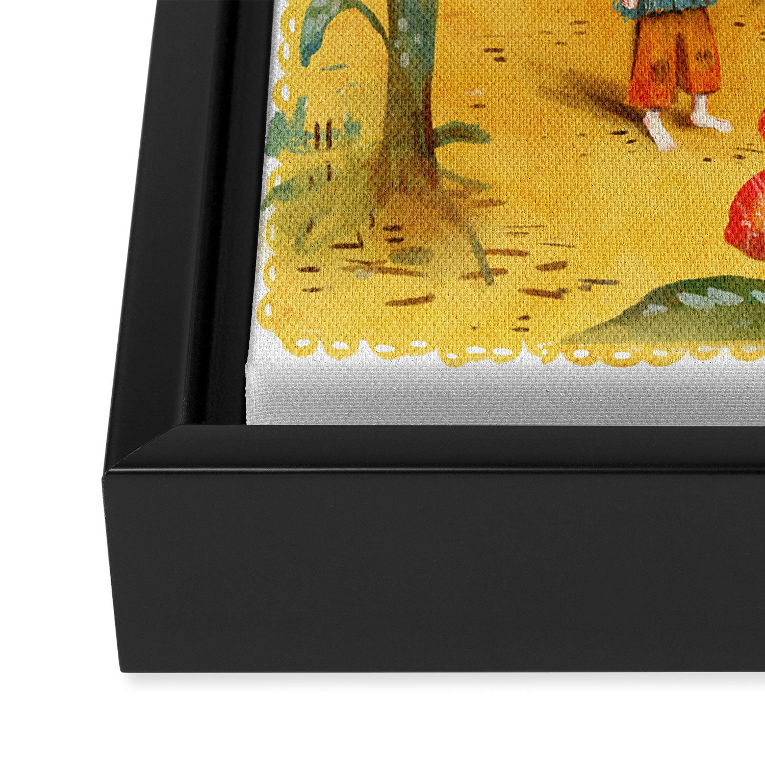 Advice From a Caterpillar - Alice in Wonderland Framed Canvas Print Gallery Image 3