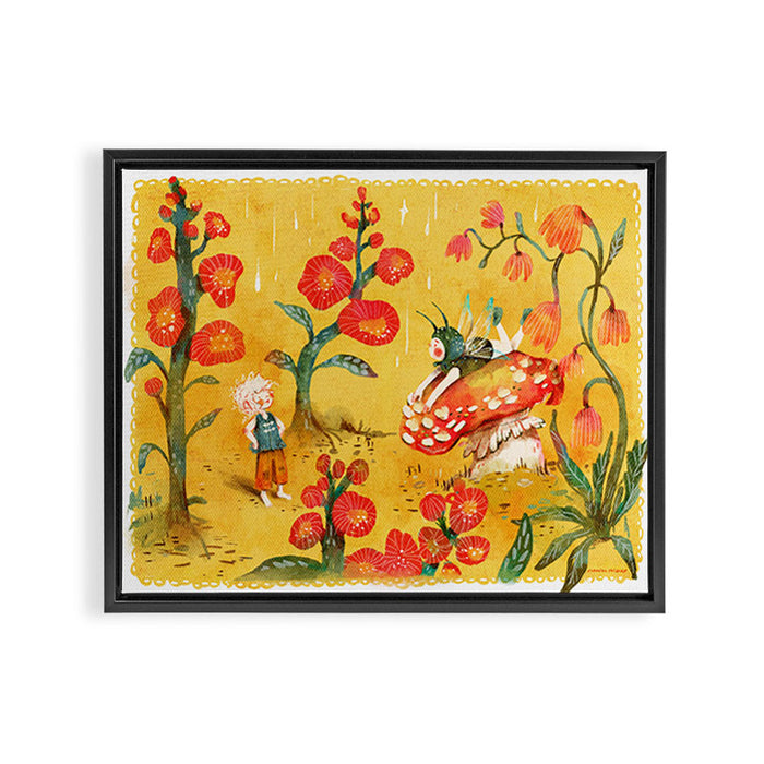 Advice From a Caterpillar - Alice in Wonderland Framed Canvas Print Gallery Image 1