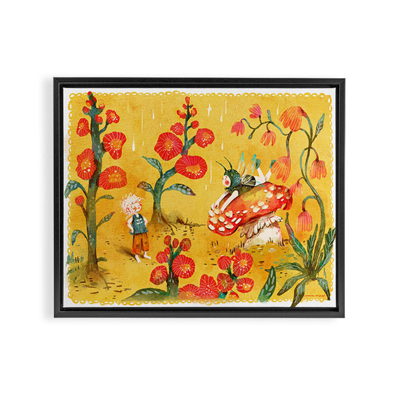Advice From a Caterpillar - Alice in Wonderland Framed Canvas Print Gallery Image 14
