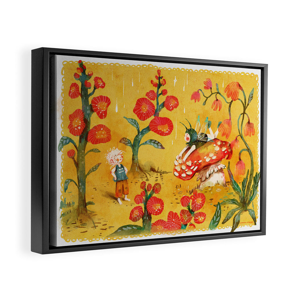 Advice From a Caterpillar - Alice in Wonderland Framed Canvas Print Gallery Image 2