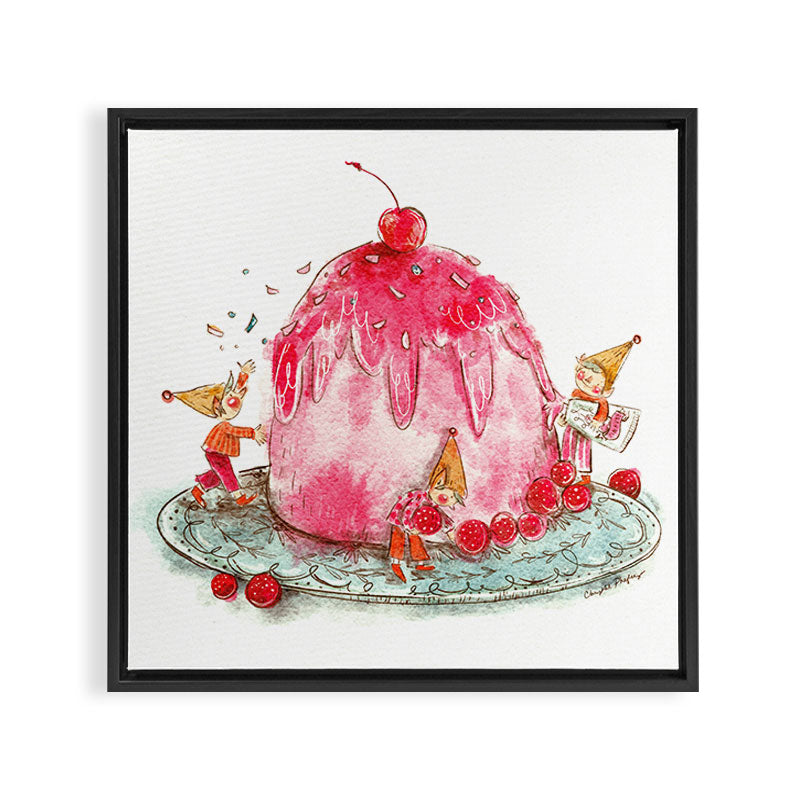 Baking Elves Framed Canvas Print Gallery Image 3