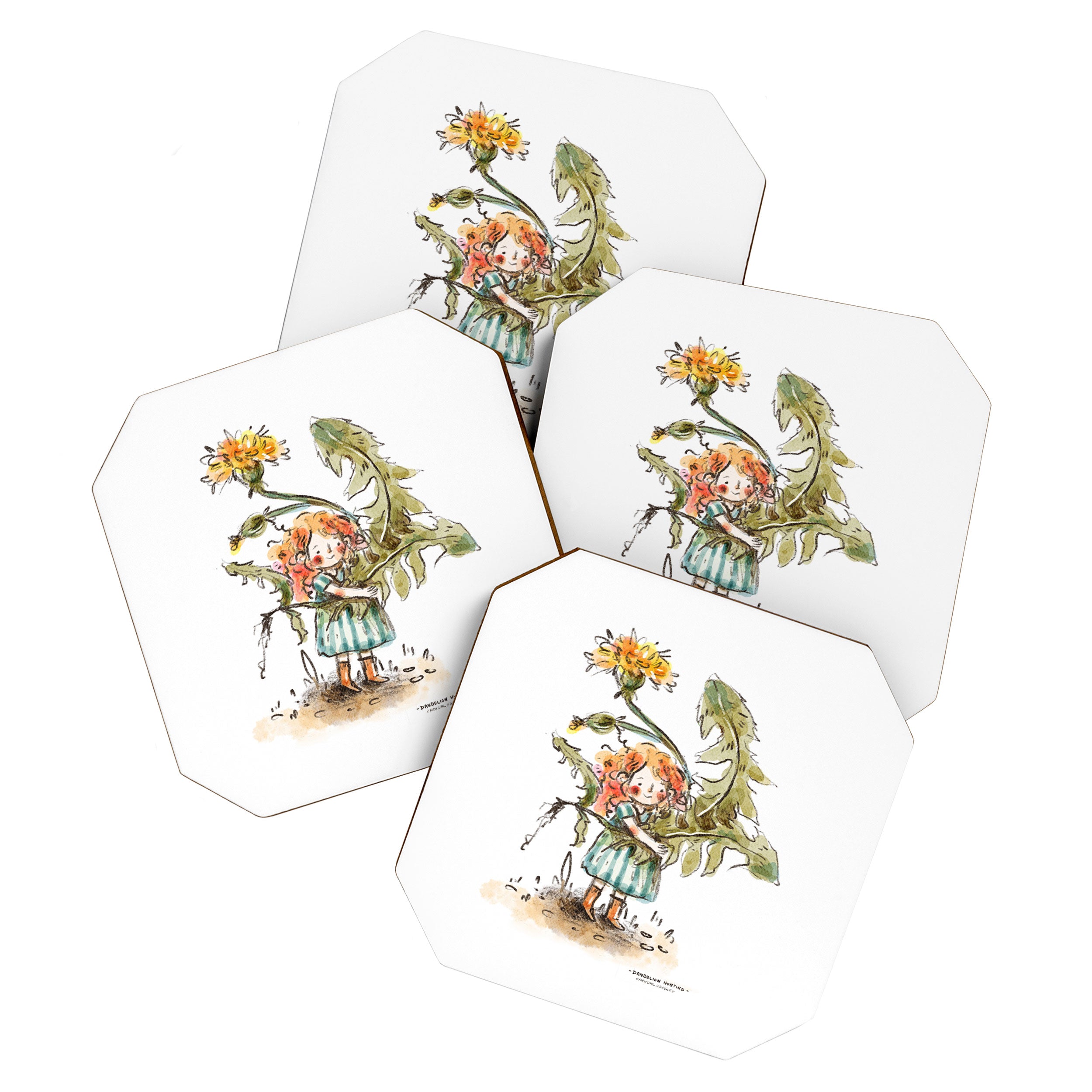 Dandelion Hunting - Flower Girl Coaster Gallery Image 1