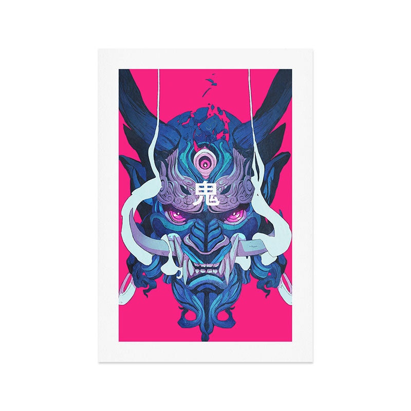Oni Mask 01 Art Print Gallery Image 1