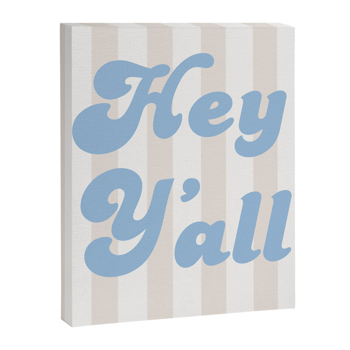 Hey Y'all Coastal Cowgirl Canvas Print Gallery Image 1