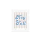 Hey Y'all Coastal Cowgirl Art Print Gallery Image 1