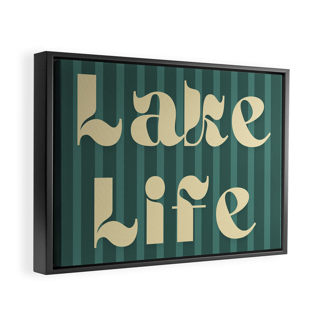 Lake Life Framed Canvas Print Gallery Image 2