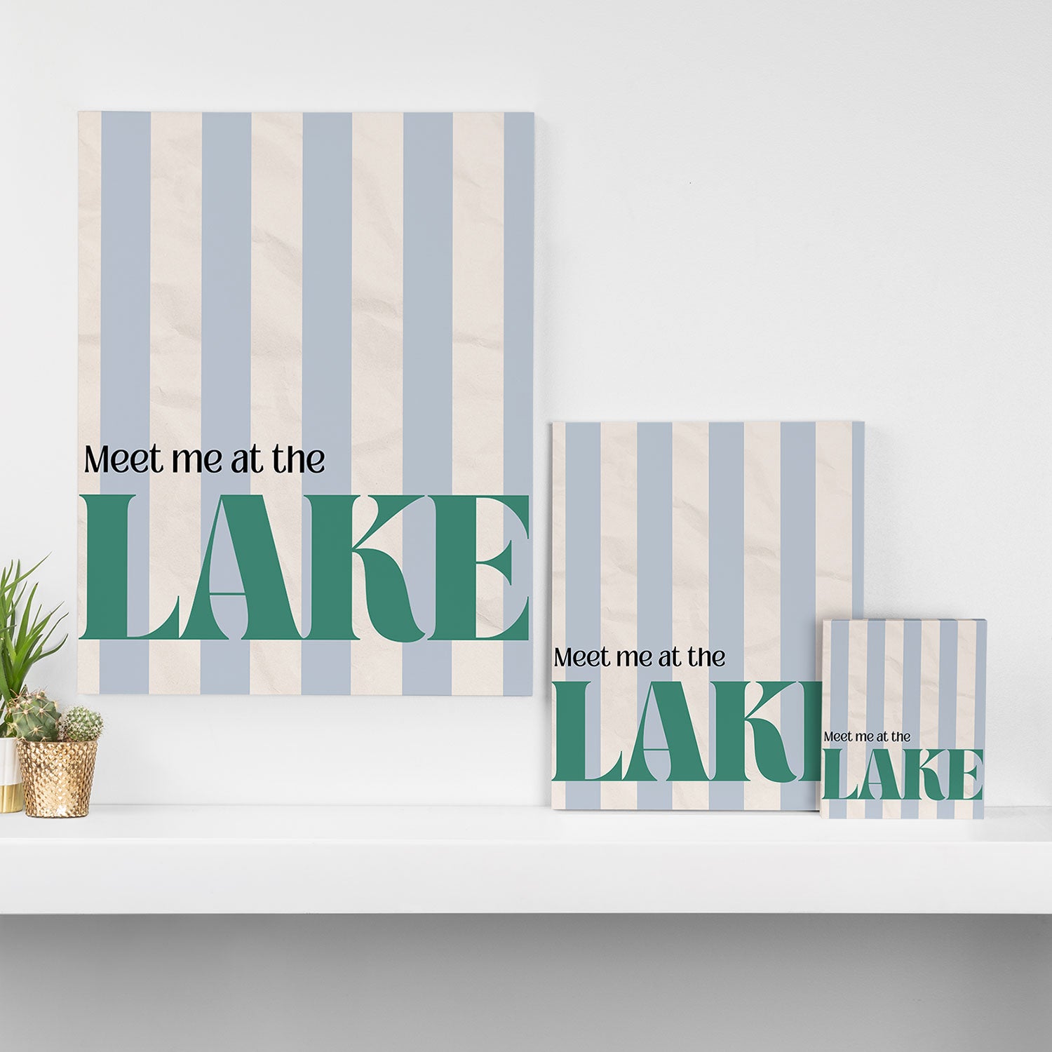 Meet me at the lake Canvas Print Gallery Image 3