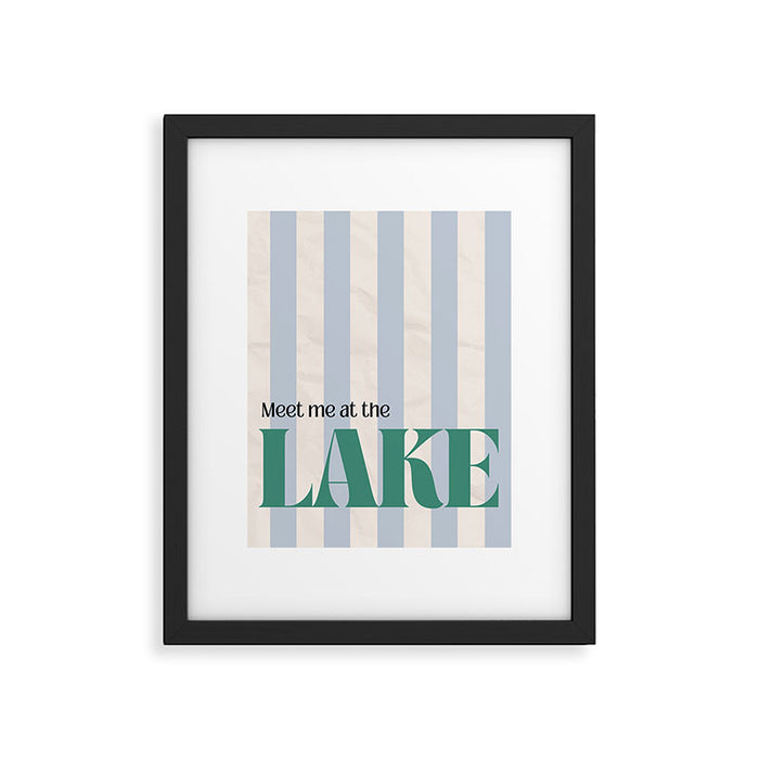 Meet me at the lake Framed Art Print Gallery Image 1