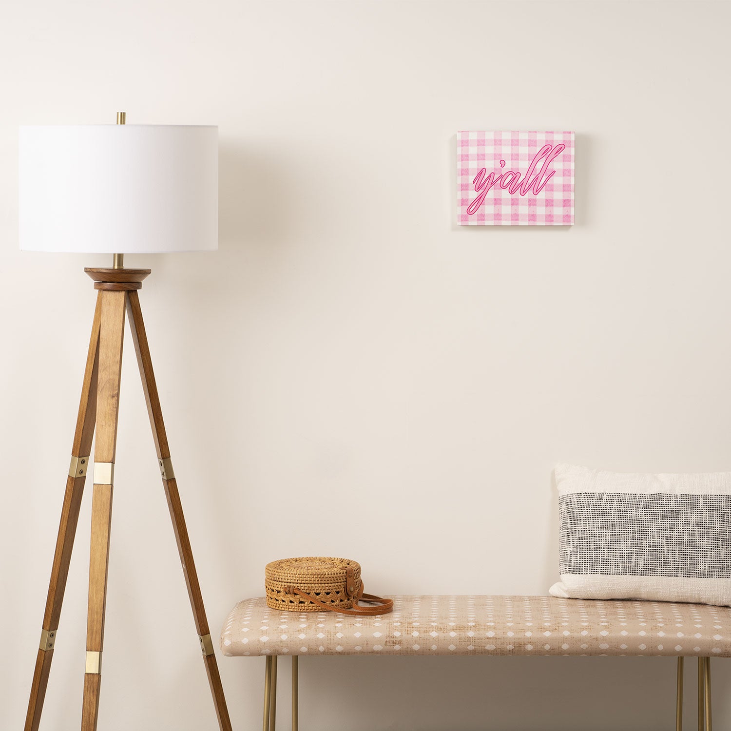Y'all Pink Canvas Print Gallery Image 2
