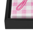 Y'all Pink Framed Canvas Print Gallery Image 3