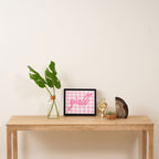 Y'all Pink Framed Canvas Print Gallery Image 4