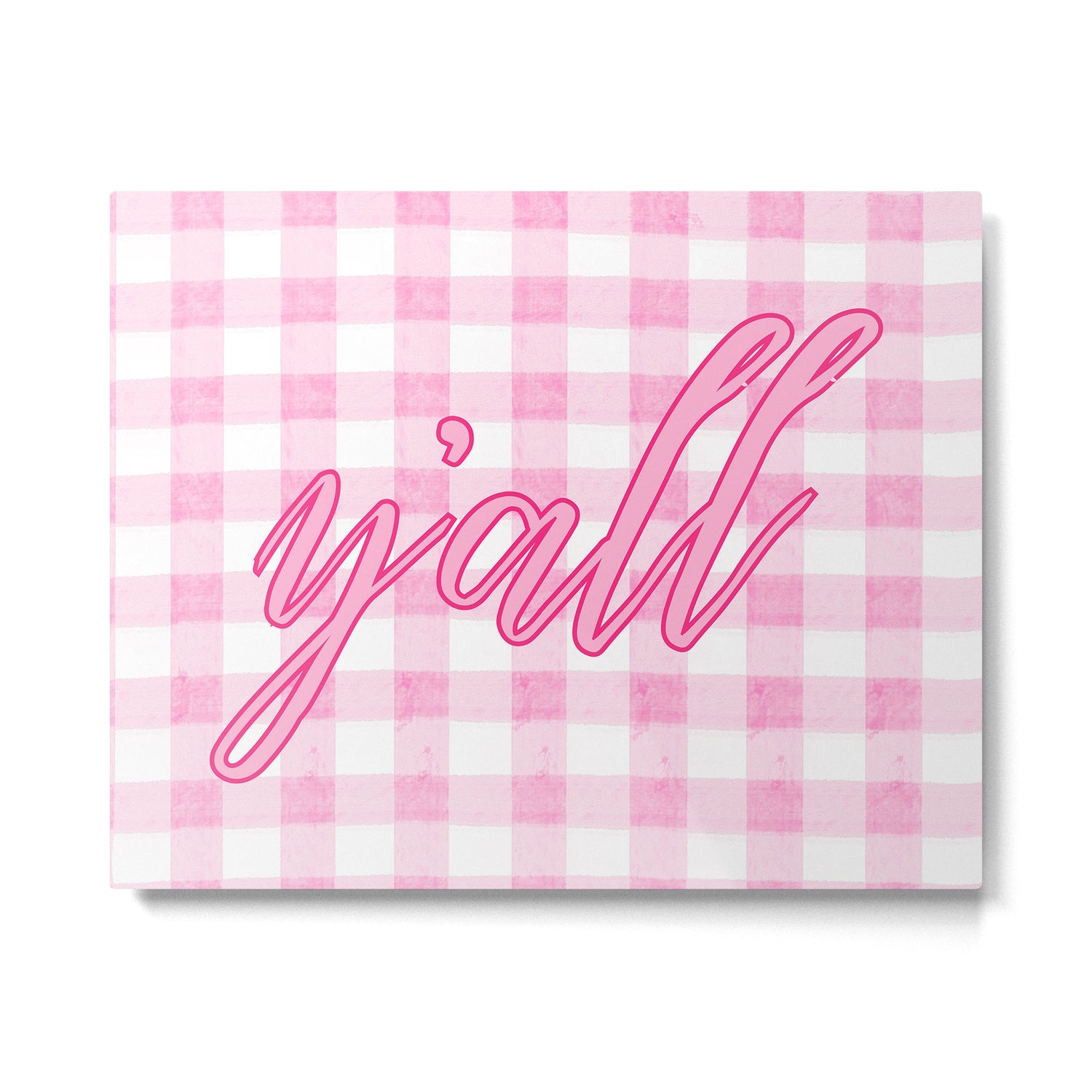 Y'all Pink Metal Print Gallery Image 4