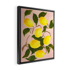 Summer Harvest Lemon Framed Canvas Print Gallery Image 2