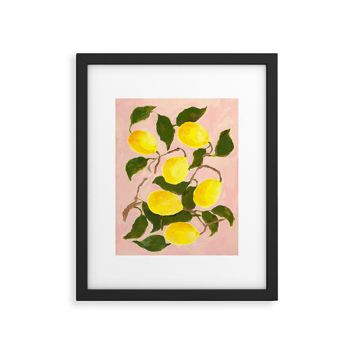 Summer Harvest Lemon Framed Art Print Gallery Image 1