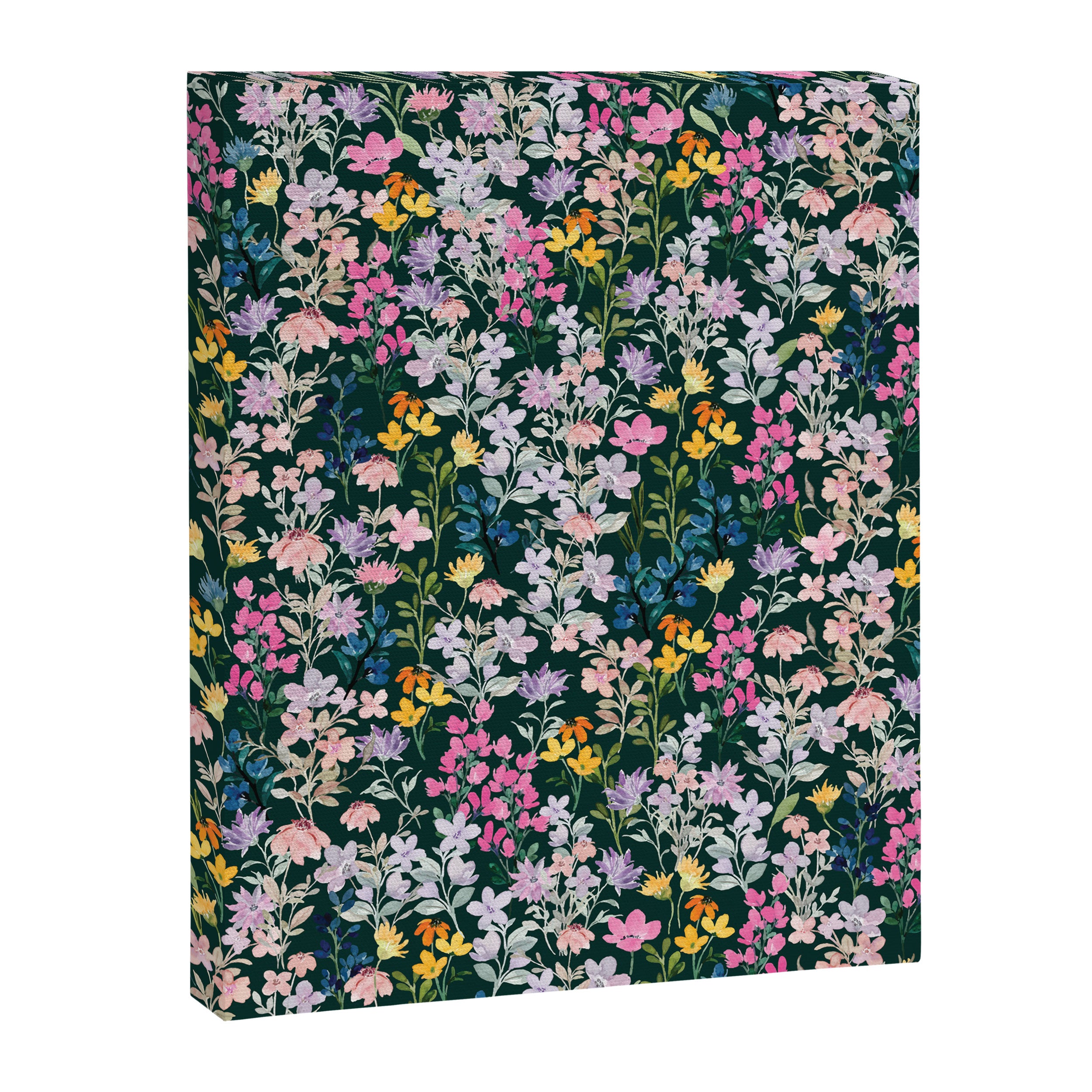 Wildflower Field on Pine Grove - Pink, Orange, Blue, & Purple Canvas Print Gallery Image 6