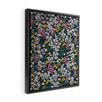 Wildflower Field on Pine Grove - Pink, Orange, Blue, & Purple Framed Canvas Print Gallery Image 2