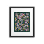 Wildflower Field on Pine Grove - Pink, Orange, Blue, & Purple Framed Art Print Gallery Image 5