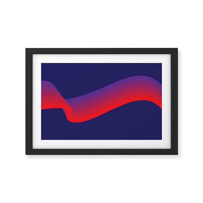 Amethyst Wave Framed Art Print Gallery Image 1