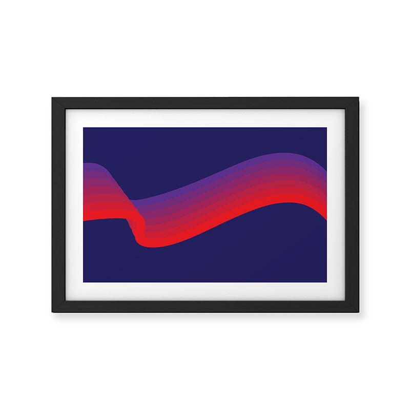 Amethyst Wave Framed Art Print Gallery Image 2