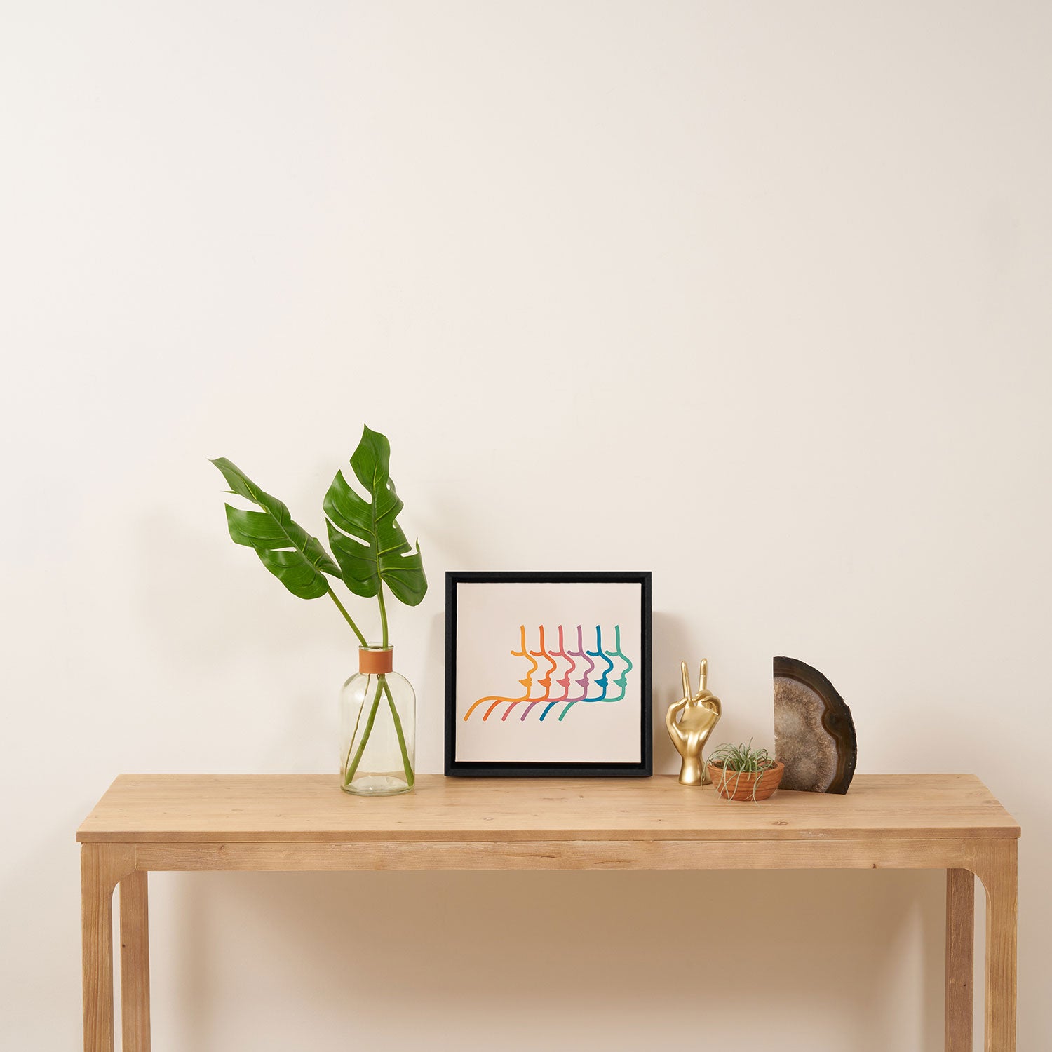 Boca Silhouettes Framed Canvas Print Gallery Image 3