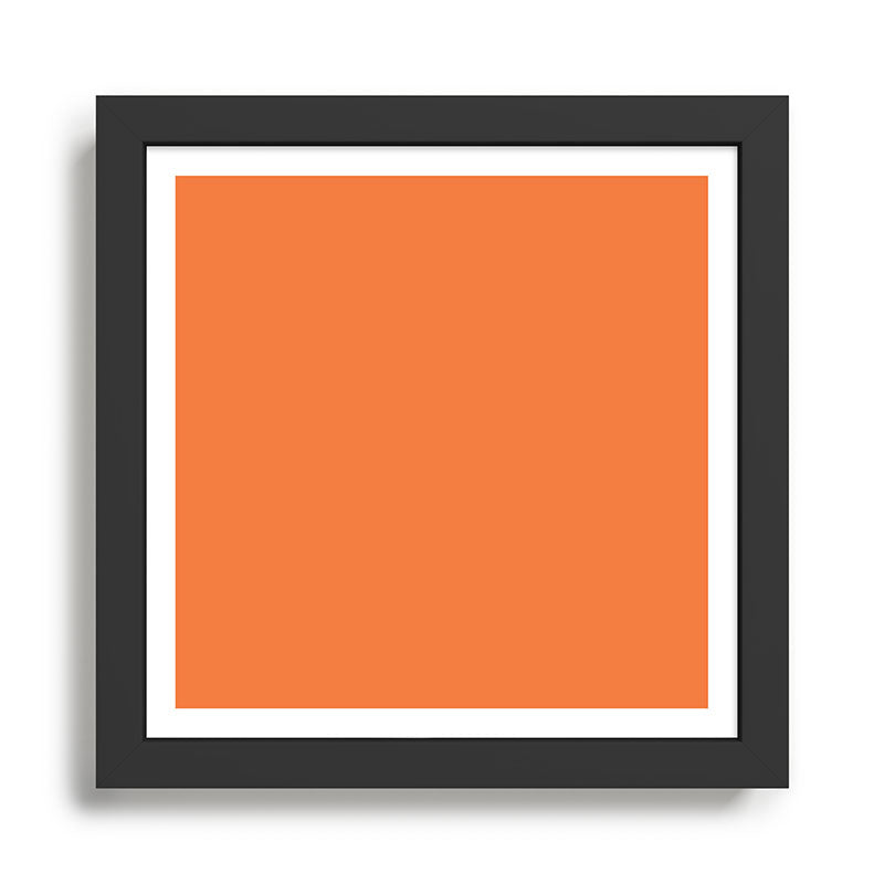 Boca Solid Shades - Apricot Framed Art Print Gallery Image 1