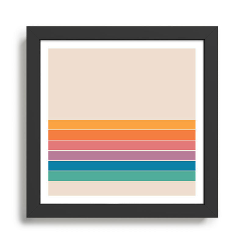 Boca Spring Stripes Framed Art Print Gallery Image 1