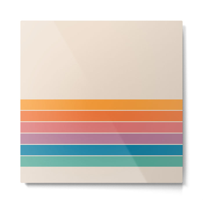 Boca Spring Stripes Metal Print Gallery Image 1